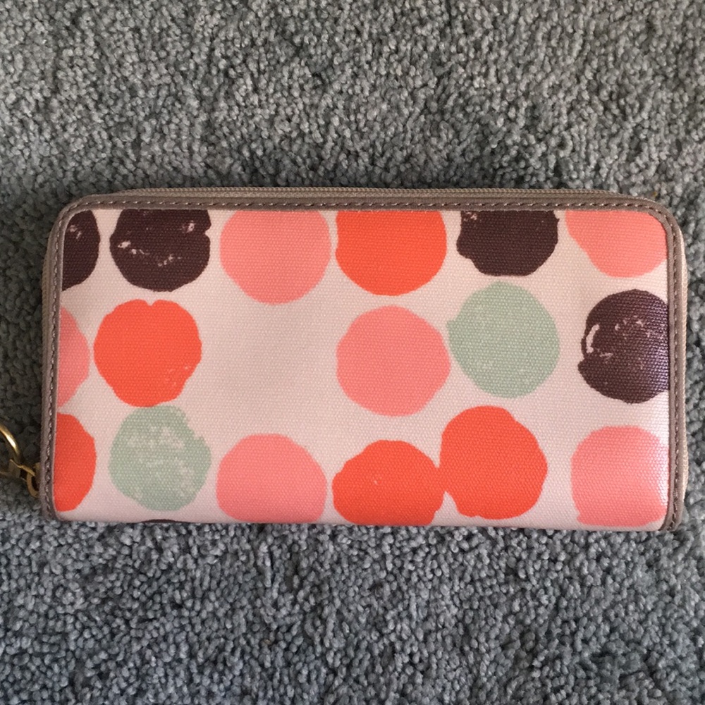 Fossil Zip Around Coated Canvas Large Wallet - image 2